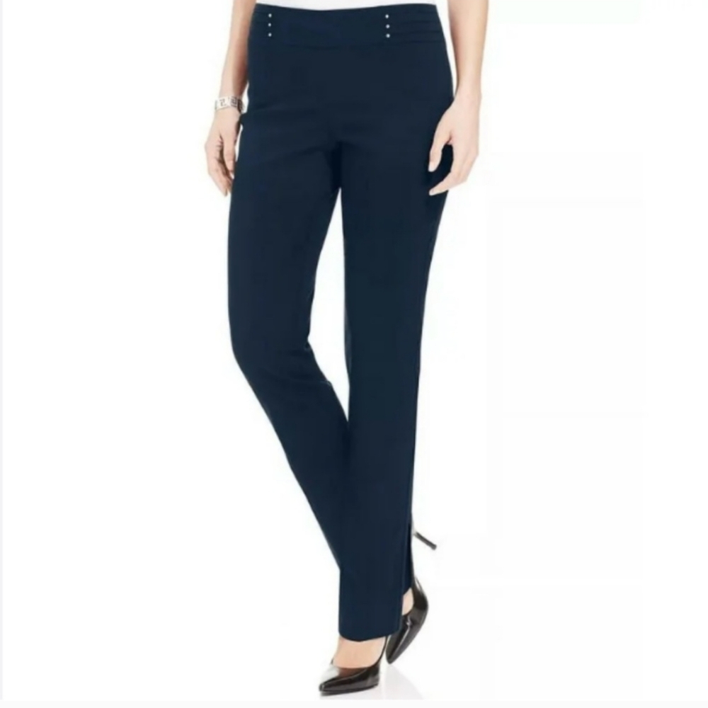NWT‎ JM Collection Rivet Pant Waverly Denim Slim leg Size Medium